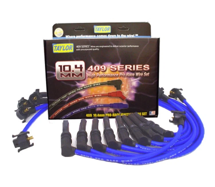 Spark Plug Wire Set Universal 10.4mm Silicone Spiro Pro 409 409 350 ohm_ft 79657